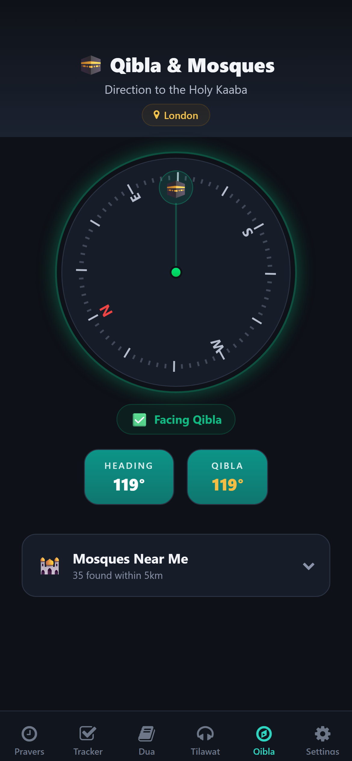 Azan Time offline Qibla compass